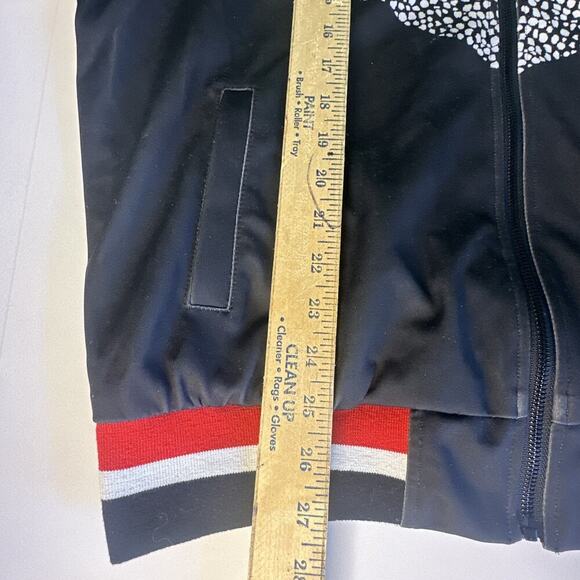 Kash Men's Large Zip Up Track, Jacket, red, black, white, Athletic Designer - Picture 6 of 11